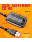 Кабель USB 2.0 для IDE/SATA 2.5 3.5, без питания, S11 STYLE